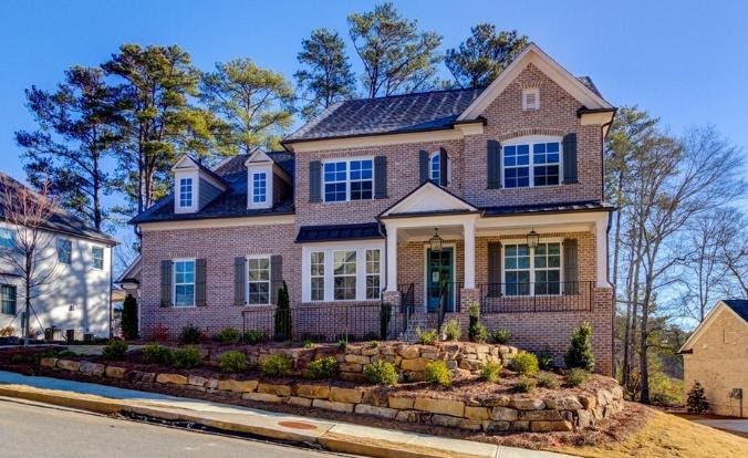 Gorgeous red brick home exterior 