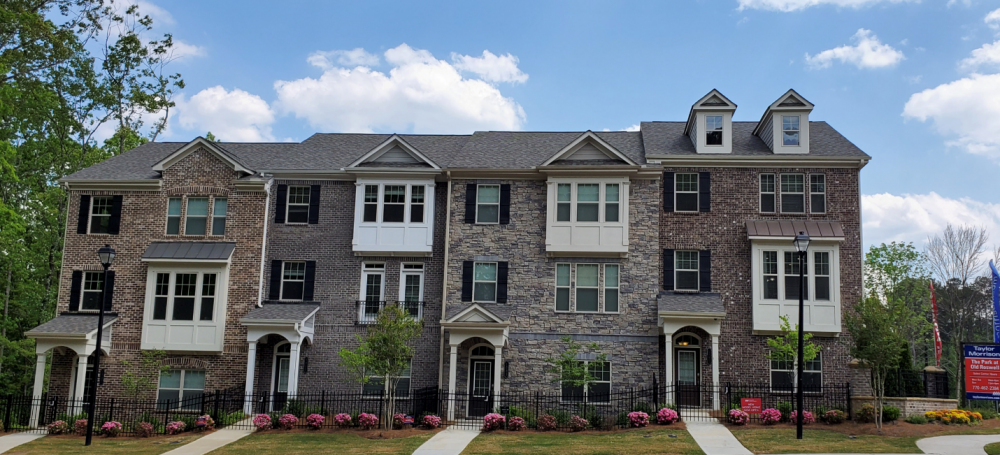 Gorgeous brick and stone condo community using North Georgia Brick 