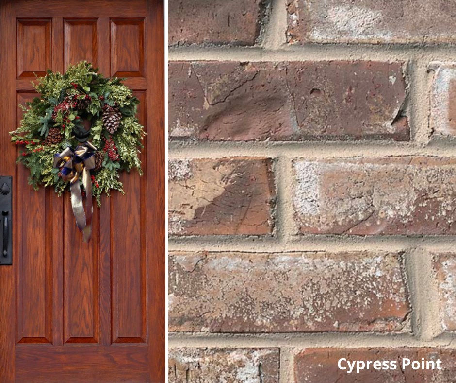 wreaths with brick